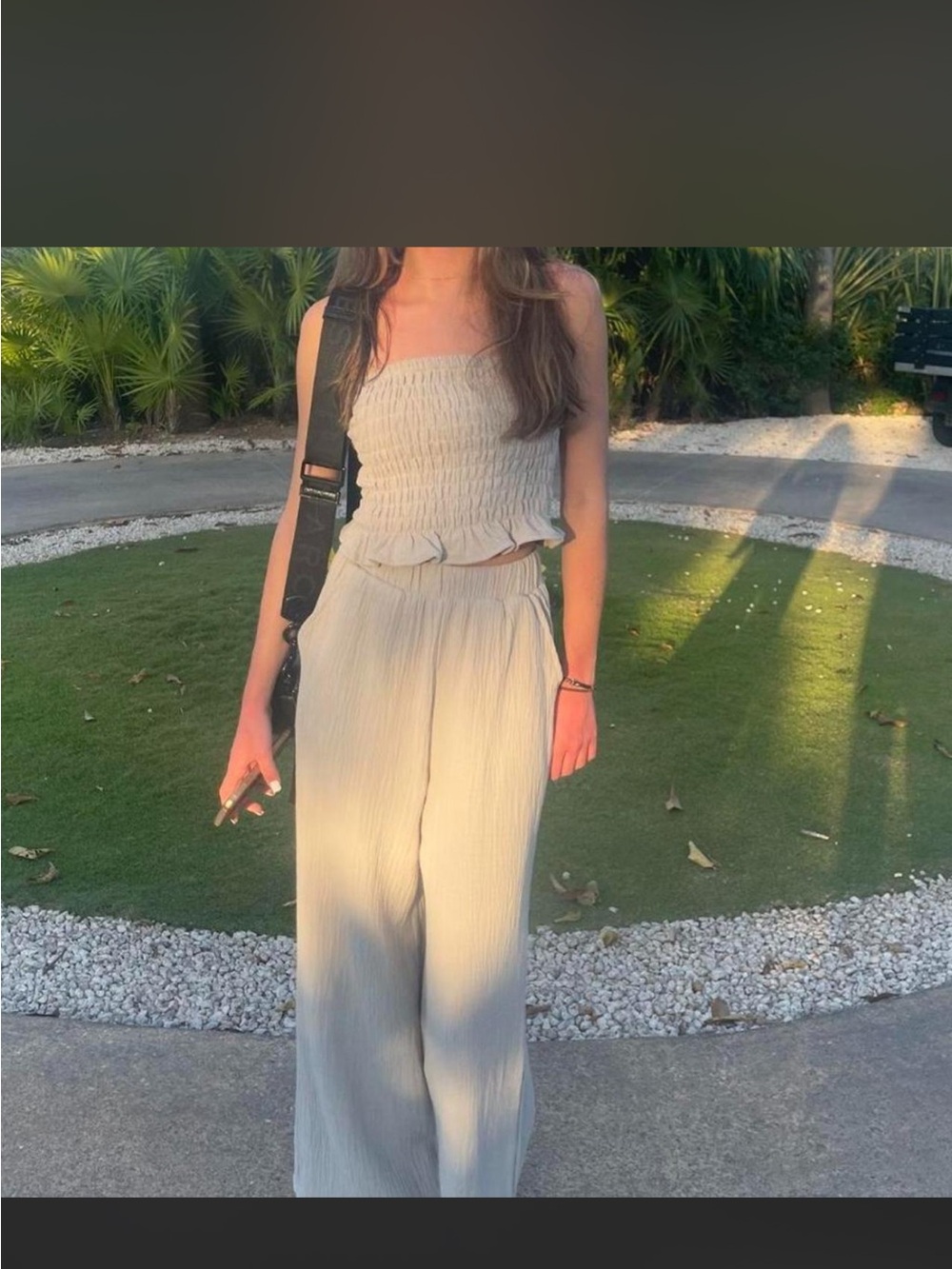 Tube top and pants set